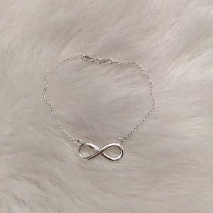 Silver infinity bracelet
